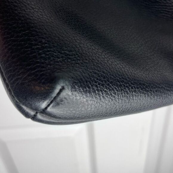 Coach Poppy Turnlock Crossbody Black Leather - Picture 8 of 12